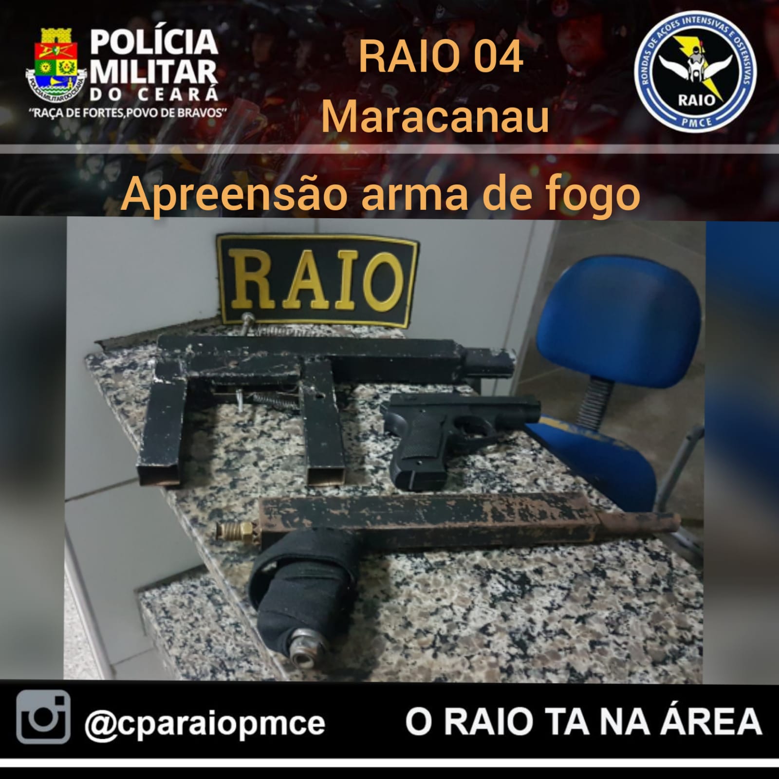 Pmce Prende Homem Duas Espingardas E Simulacro De Pistola No