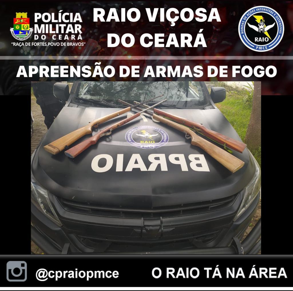 Quatro Espingardas Artesanais Do Tipo Socadeira S O Apreendidas Pelo