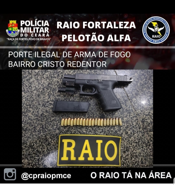 Pmce Prende Suspeito Armado Durante Abordagem Policial No Cristo