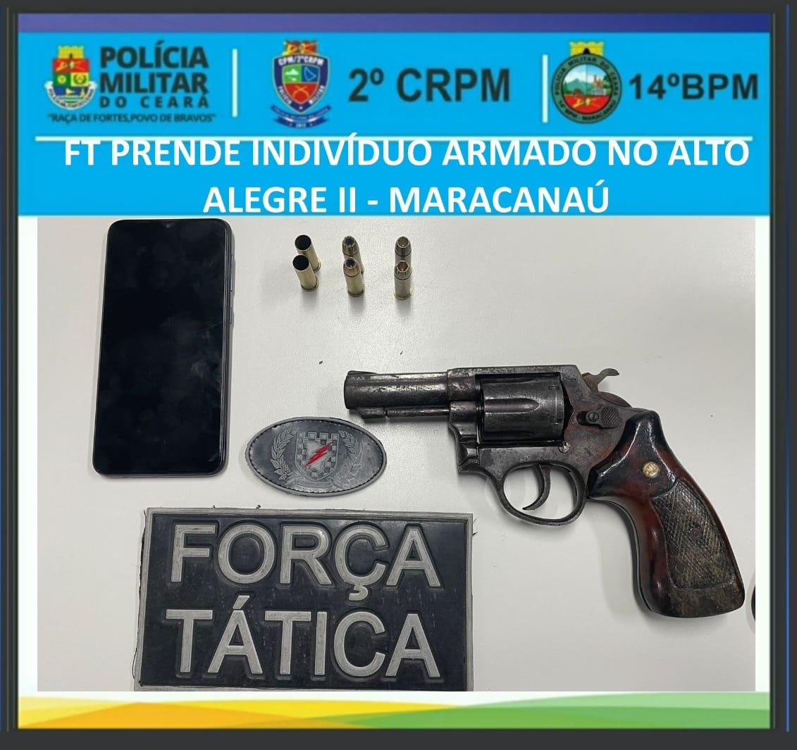 Ft Da Pmce Prende Suspeito Armado Ap S Ocorr Ncia De Disparo De Arma De