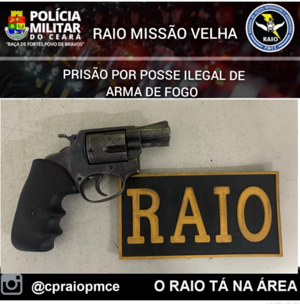 CPRAIO prende homem por posse ilegal de arma no município cearense de