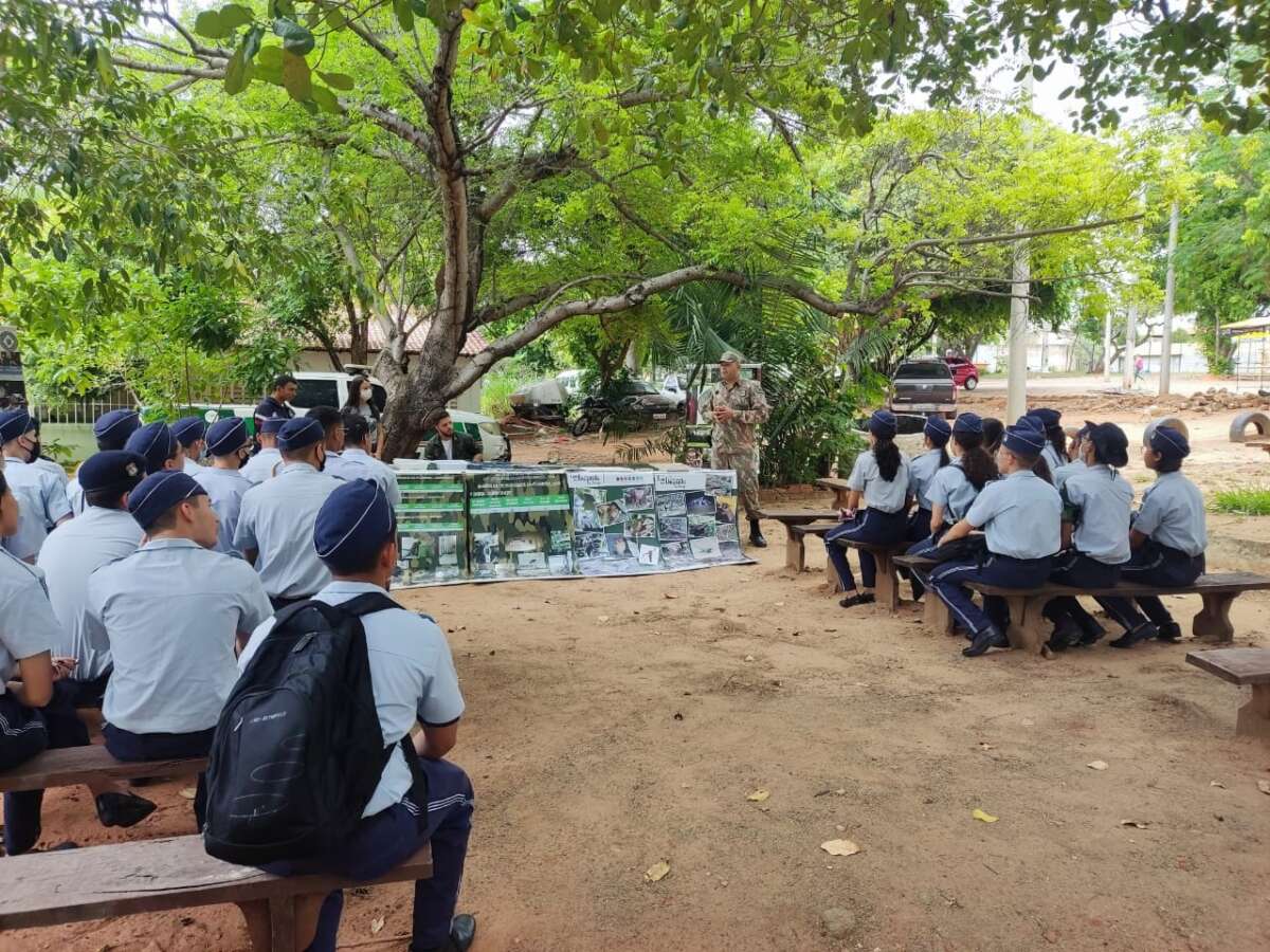 Bpma Da Pmce Realiza Palestra Sobre Policiamento Ambiental Para Alunos